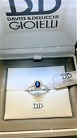 Ringe Davite & Delucchi Dame in Weißgold Zaffiro blu 0.60 Ct AA032323 ZF - AA032323 ZF